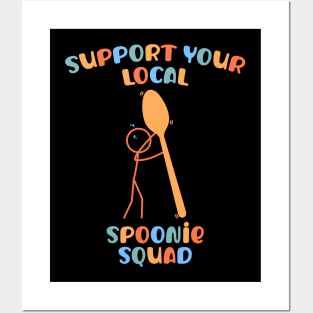 Colorful Support Your Local Spoonie Squad Posters and Art